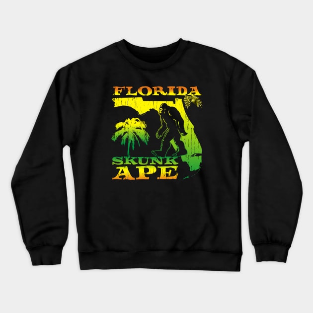 Florida Skunk Ape Crewneck Sweatshirt by dustbrain